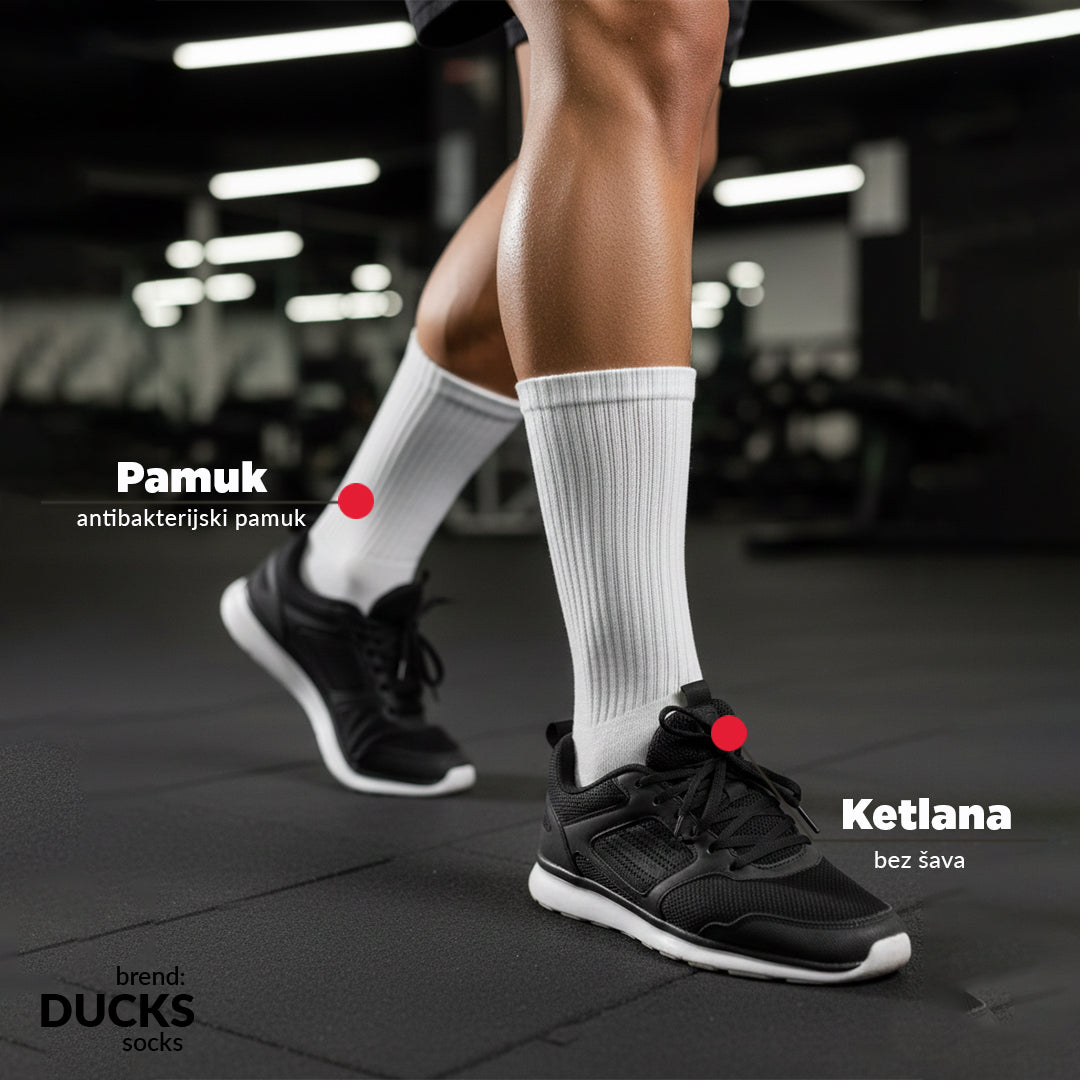 Pamučne Muške Sportske Čarape (Ducks) 41-44