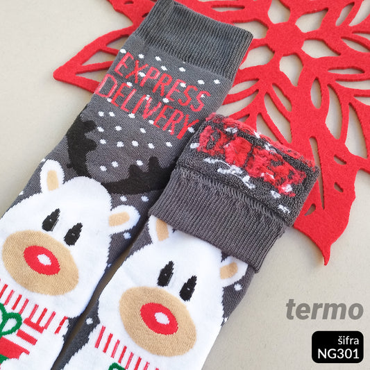 Novogodišnje termo čarape 37-43 NG 301