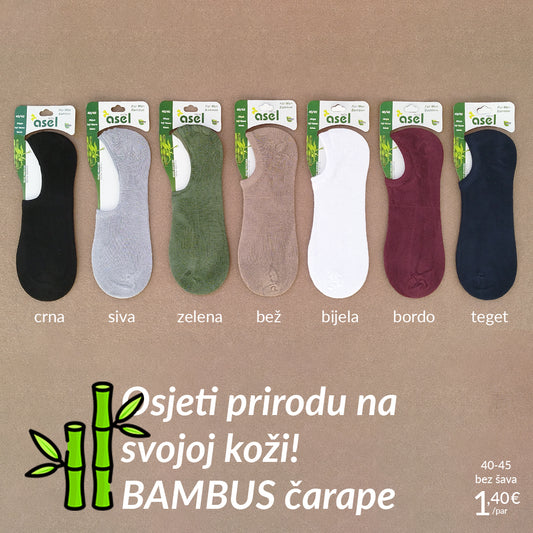 Muške kratke čarape BAMBUS 40-45