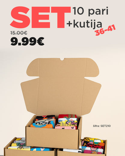 🎁Kutija iznenađenja - mix 10 pari broj 36-41