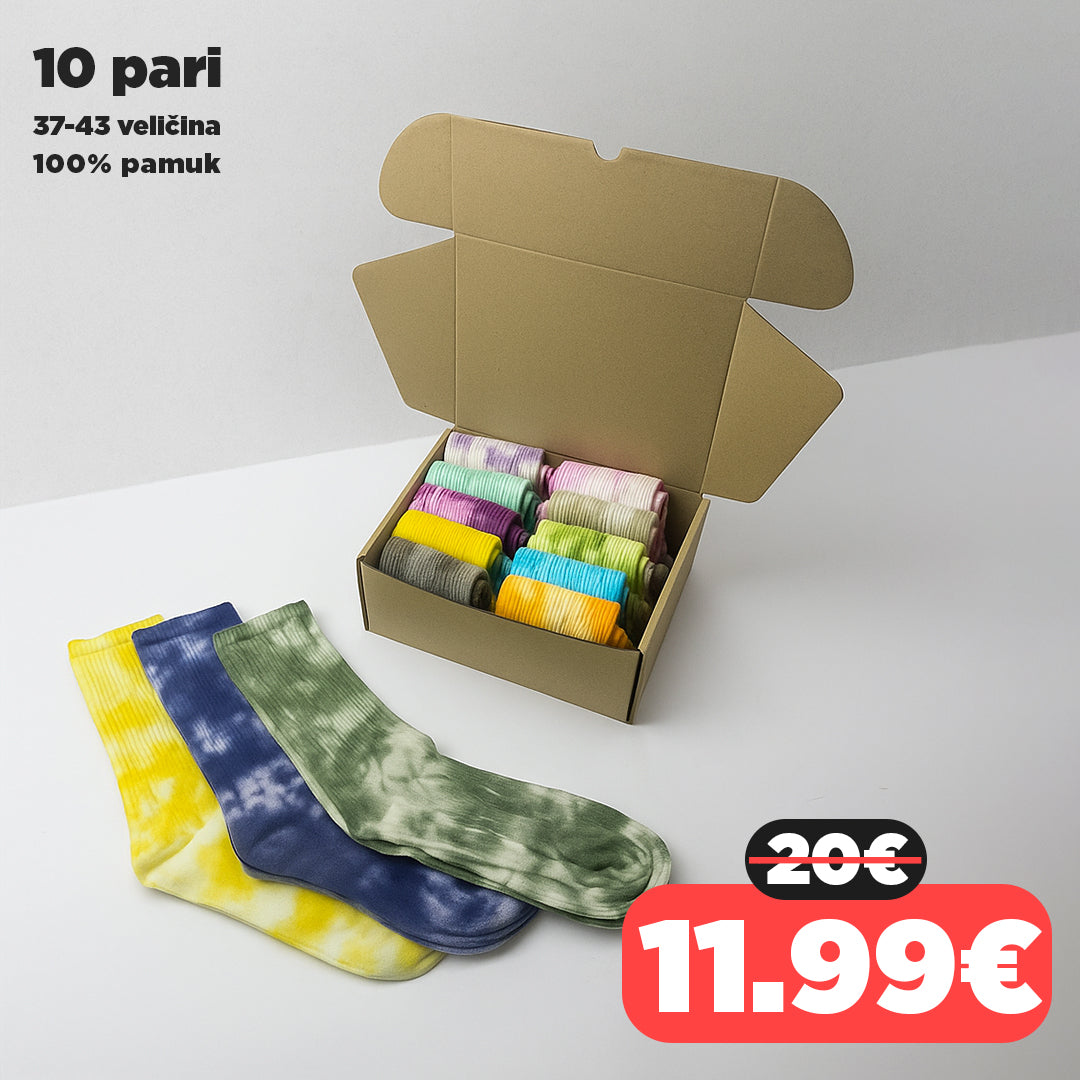 🧦Šarene sportske čarape - SET 10 pari