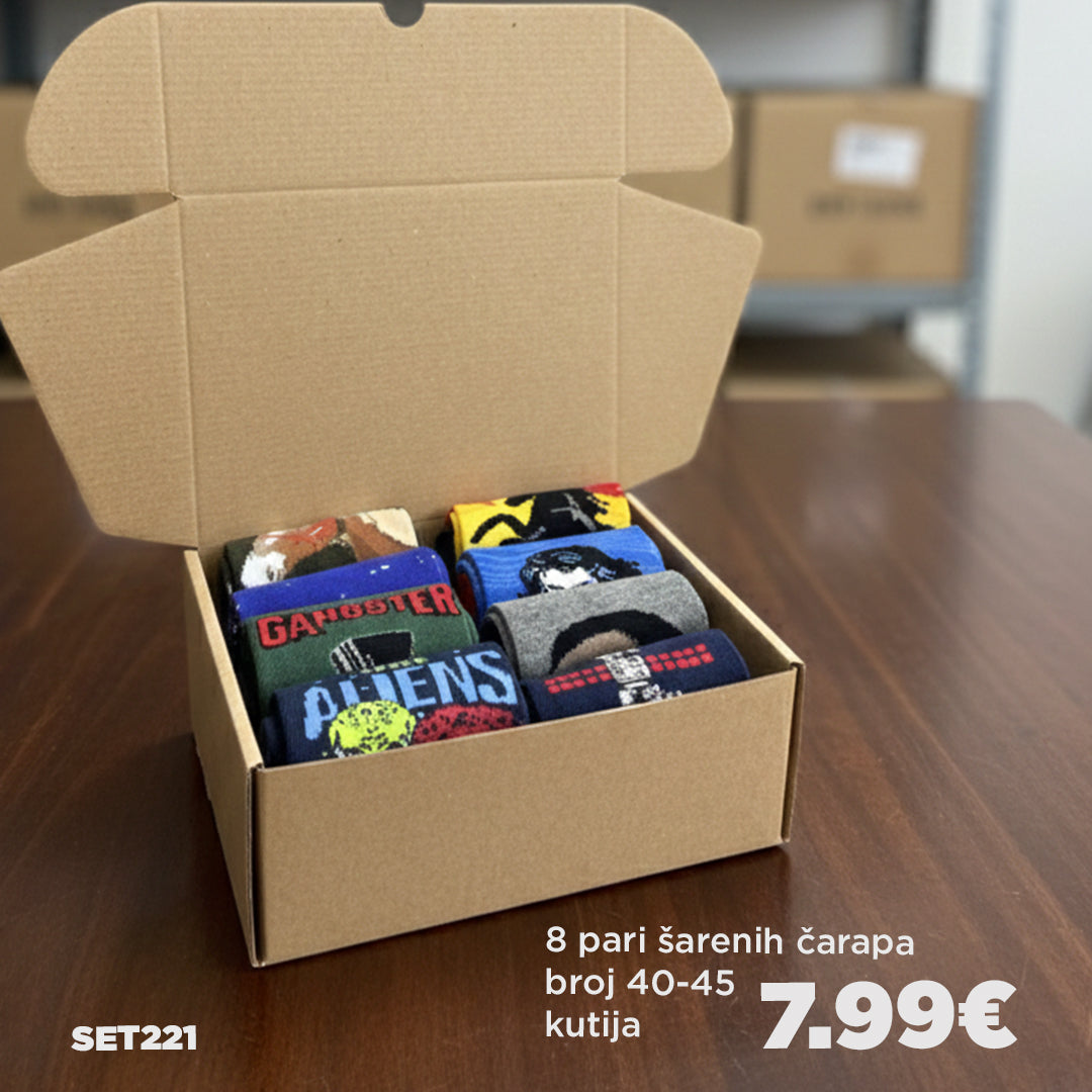 🎁Kutija iznenađenja - mix 8 pari broj 40-45