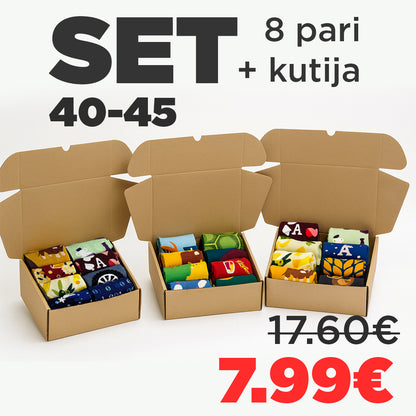 🎁Kutija iznenađenja - mix 8 pari broj 40-45