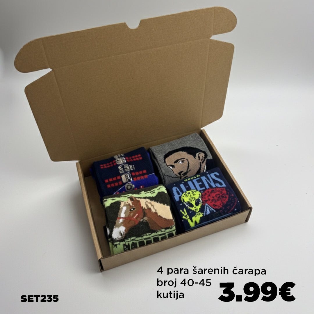 🎁Kutija iznenađenja - mix 4 para broj 40-45