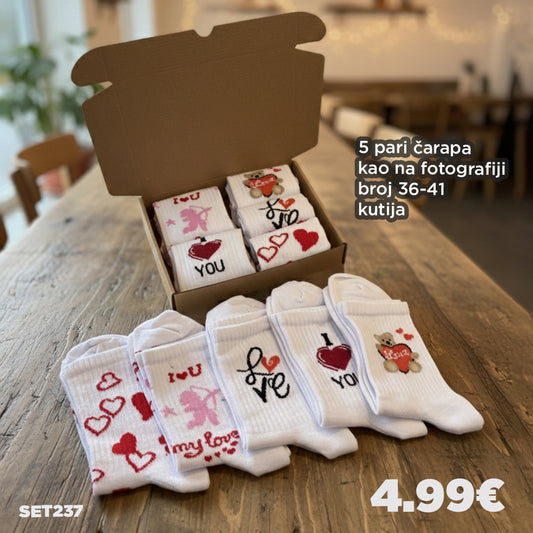 Set Pamučnih Čarapa ❤️ BOX 5 pari