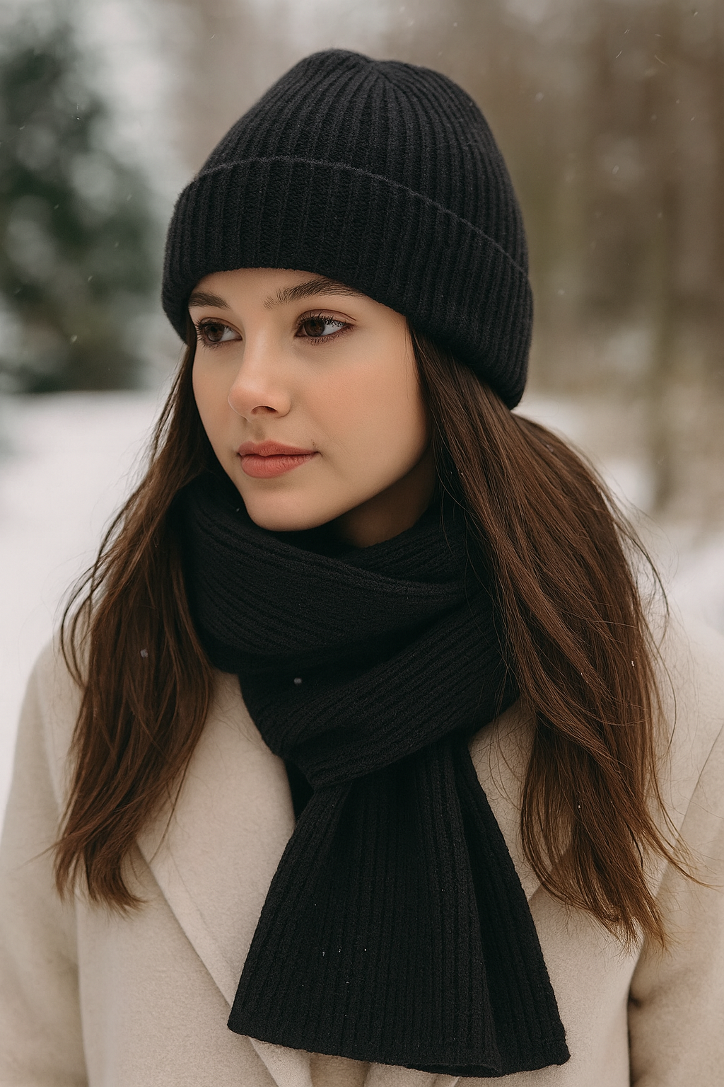 Elegantni ženski set (kapa + šal) SS 59