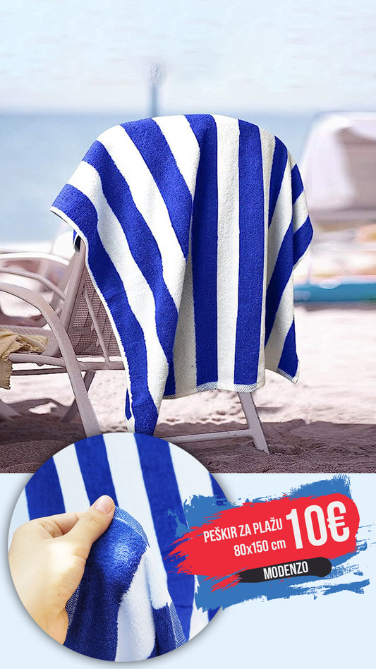 Peškir za plažu na linije 80x150cm