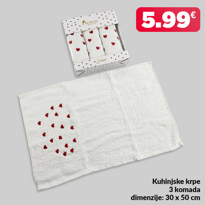 Set kuhinjske krpe - 3 komada sa motivima ❤️