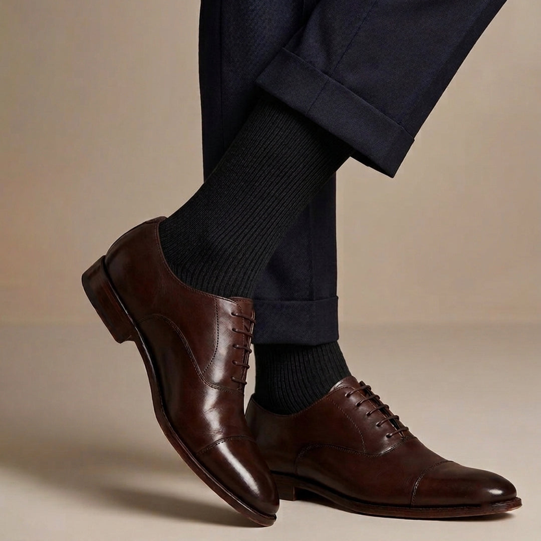 Elegantne čarape od bambusa sa tankim prugama 40-44
