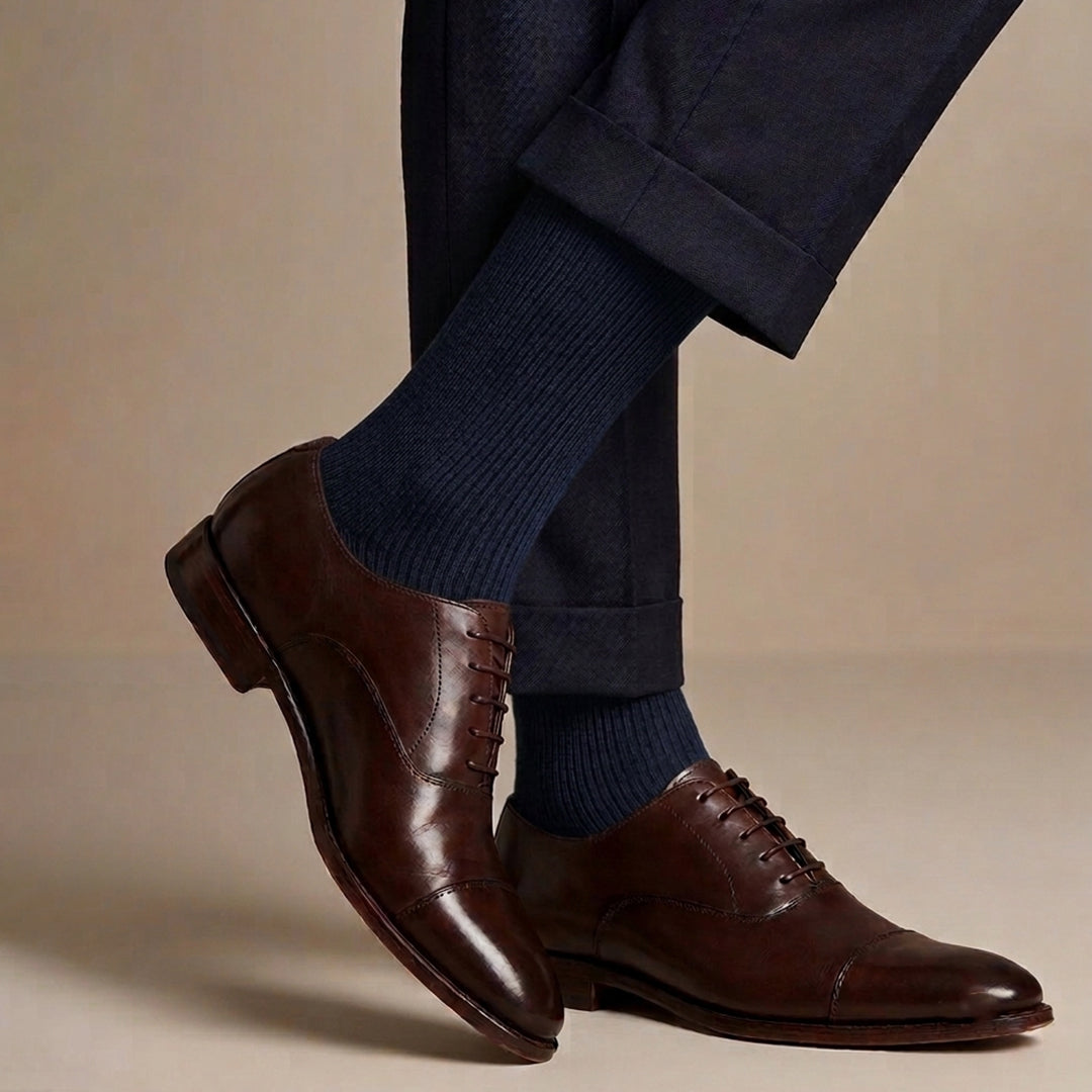 Elegantne čarape od bambusa sa tankim prugama 40-44