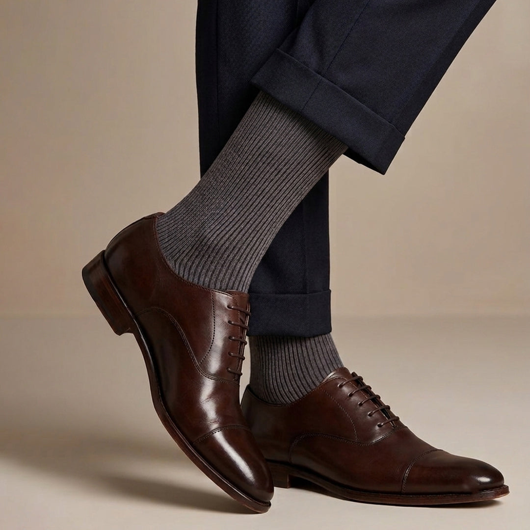 Elegantne čarape od bambusa sa tankim prugama 40-44