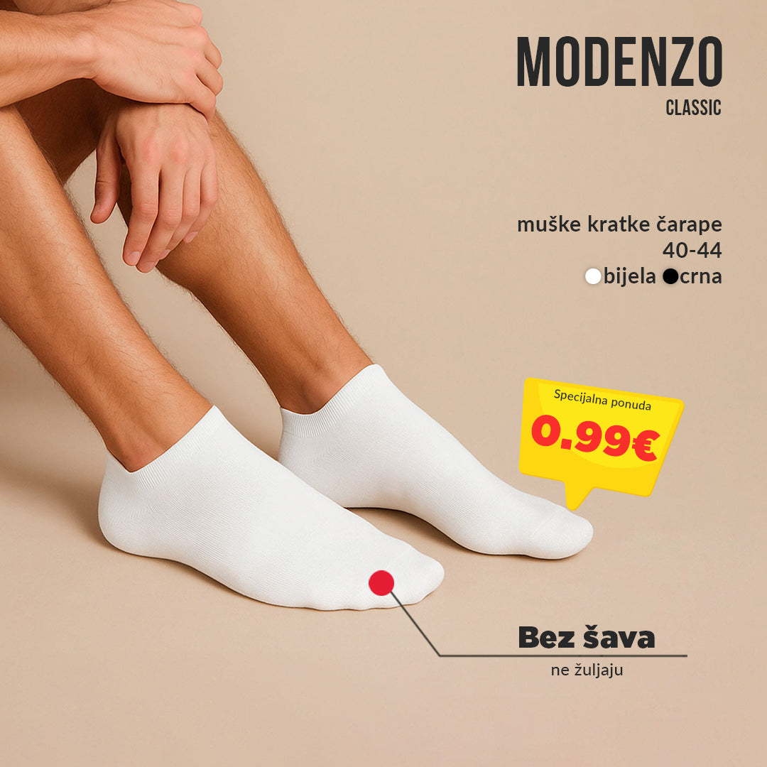 Muške kratke klasične čarape 40-44