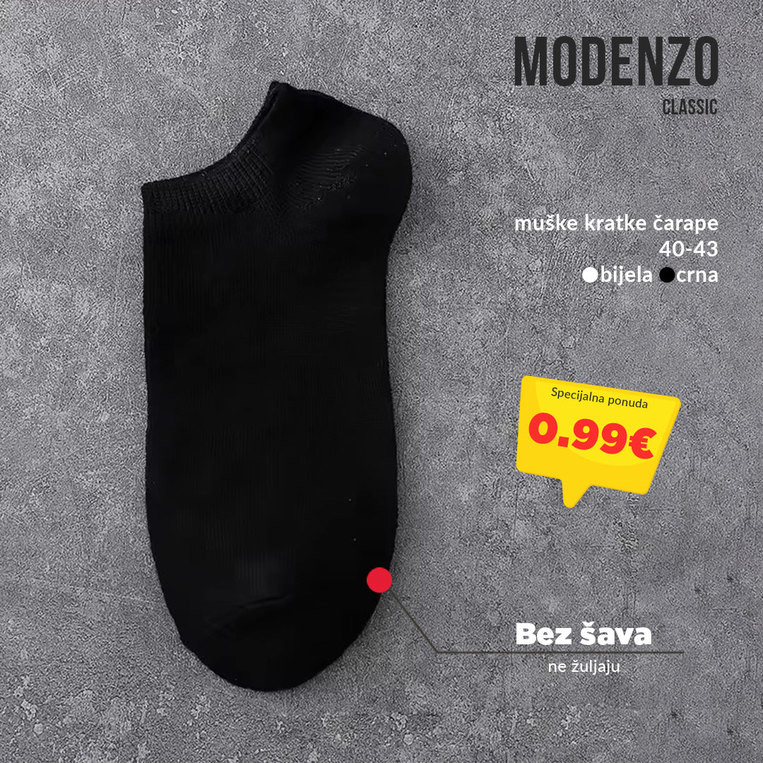 Muške kratke klasične čarape 40-43