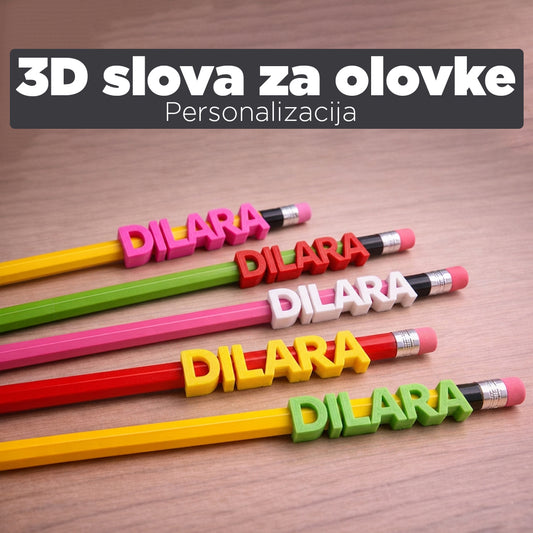 3D štampana imena za olovke! 🖊️💎