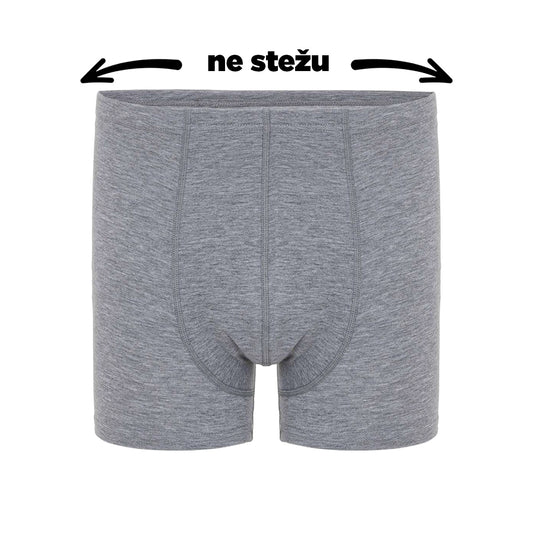 Muške bokserice koje ne stežu - siva boja