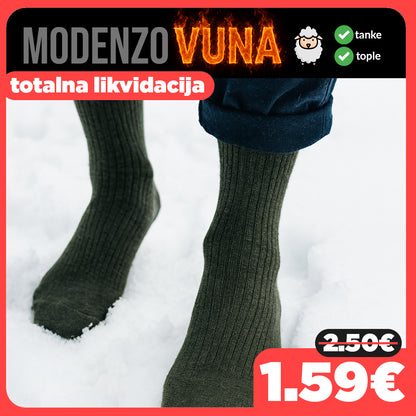 Muške tople vunene čarape standardne debljine