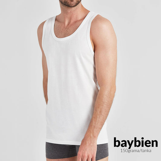 Muška pamučna trik majica - bijela (baybien tanja)