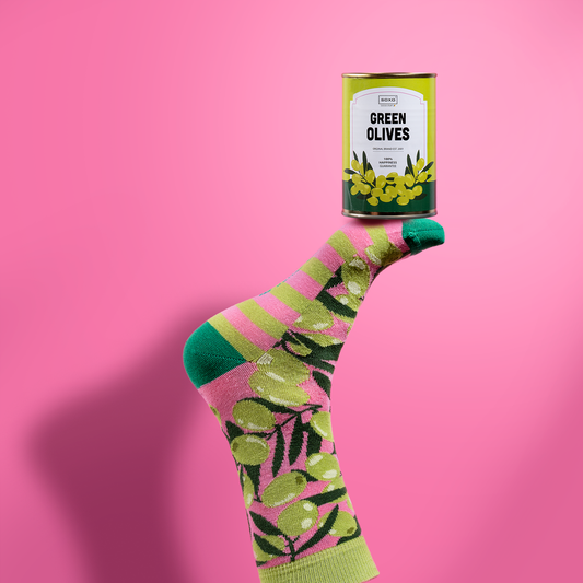 Pamučne čarape u konzervi (green olives) 35-40