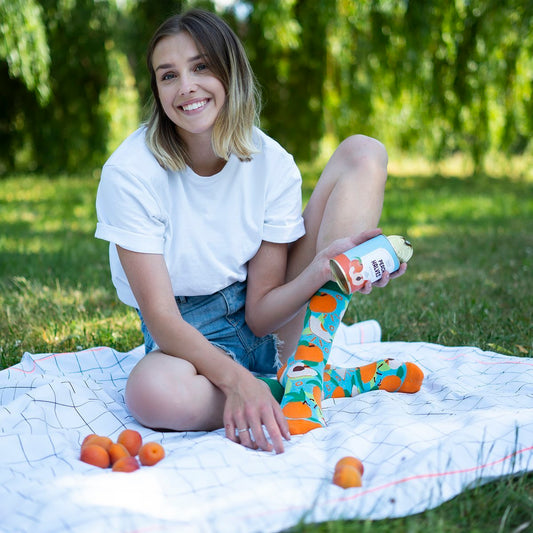 Pamučne čarape u konzervi (peach halves) 35-40