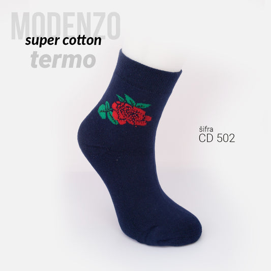 Ženske termo čarape super cotton 36-41 CD 502
