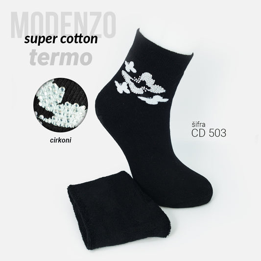 Ženske termo čarape super cotton 36-41 CD 503