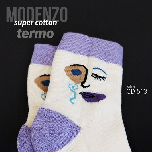 Ženske termo čarape super cotton 36-41 CD 513