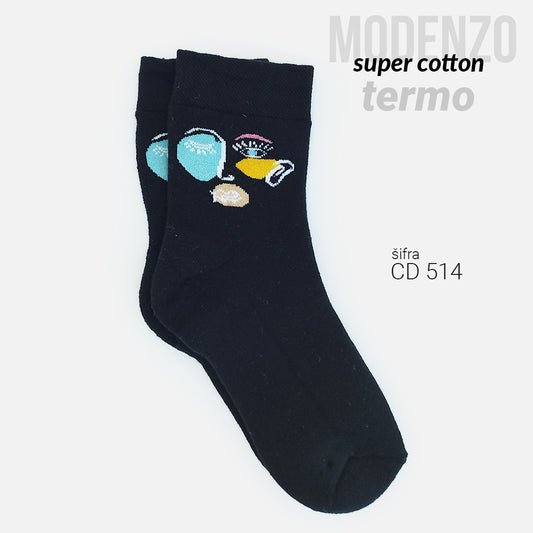 Ženske termo čarape super cotton 36-41 CD 514