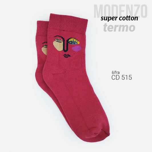 Ženske termo čarape super cotton 36-41 CD 515