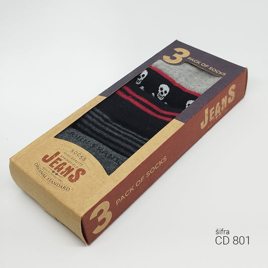 Muške čarape u kutiji 39-44 CD801