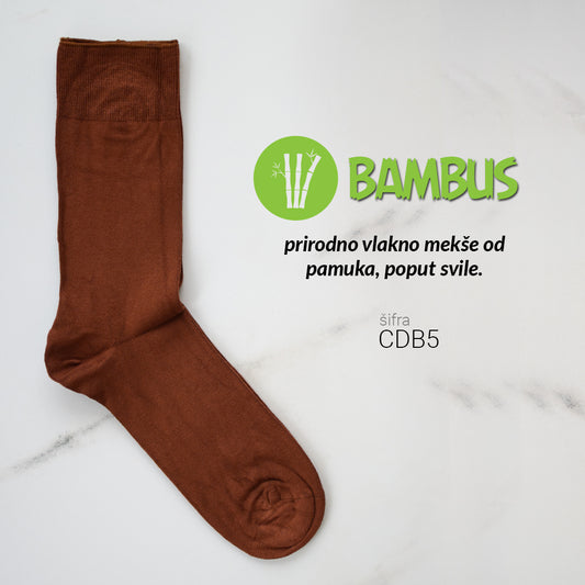 Muške čarape od bambusa kafena boja 39-44 CDB5
