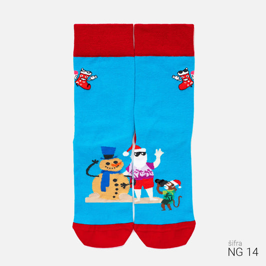 Novogodišnje super cotton čarape 37-43 NG14