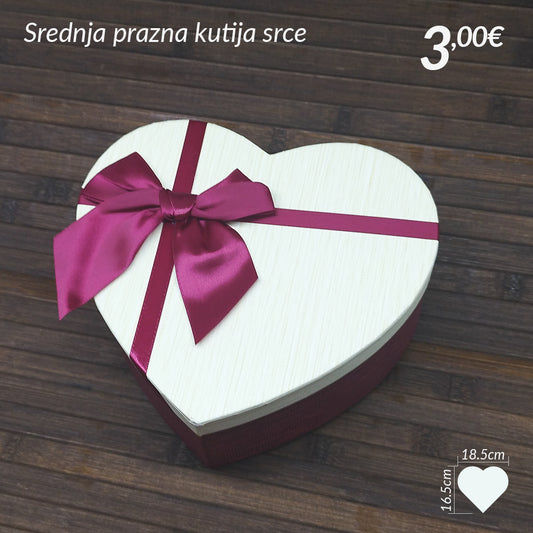Srednja ukrasna kutija srce